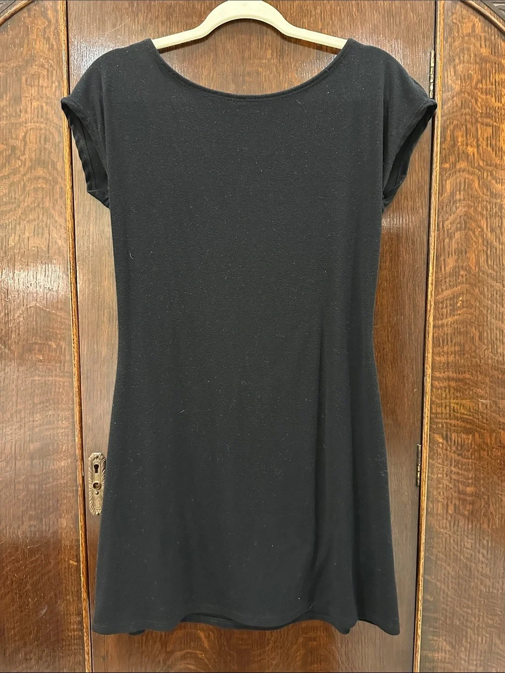 Free People Black Scoop Neck Swim Coverup Dress
